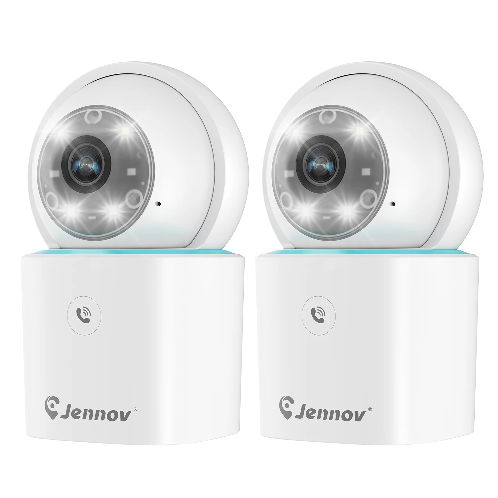 2PCS Pet Camera Dog Cat Camera 360&deg;/3MP with Mobile App WiFi Baby Monitor for Home Indoor Security