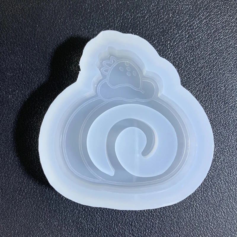 

Strawberry Cake Keychain Mold DIY Pendant Jewelry Epoxy Resin Crafting Mold