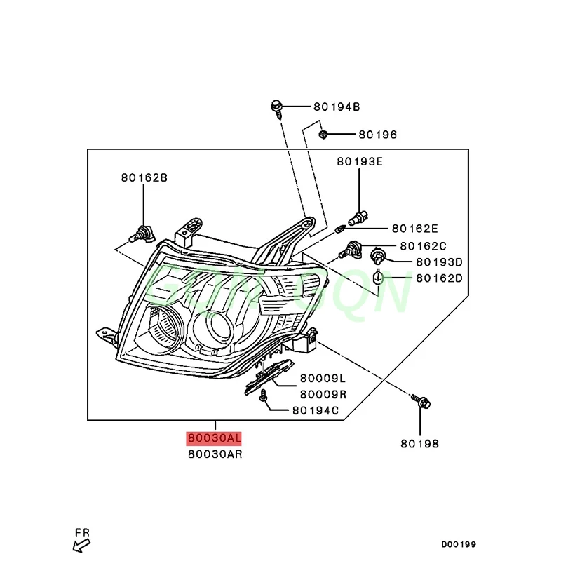 Headlamp assembly Decorative lamp Mi ts ub is hi Pa je ro v9 v3 v 