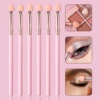 41535-3ec08d.jpg 6PCS Pink eyeshadow brush set, sponge eyeshadow stick, blending brush, concealer brush, multi-functional eye makeup brush