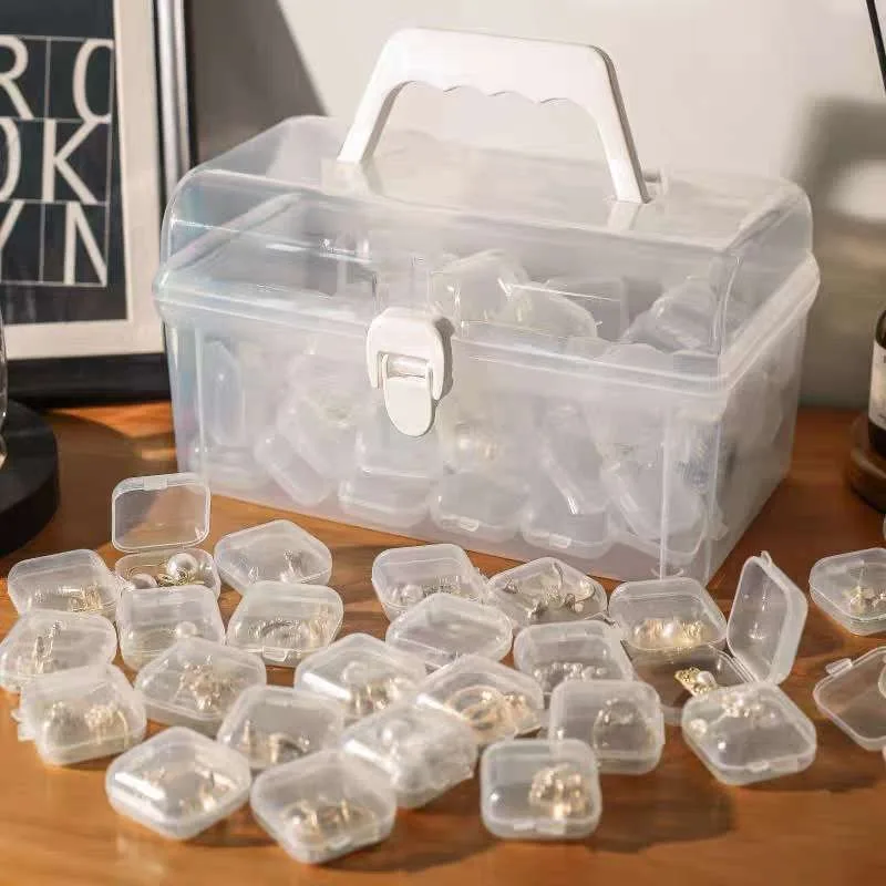 50Packs Small Clear Plastic Storage Containers Mixed Empty Mini Case with  Lids for Small Items and Other Craft Projects - AliExpress