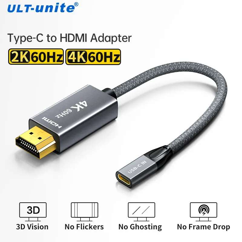 Ultunite Usb C To Hdmi Cable Type C To Hdmi Adapter 4k Typec To Hdmi
