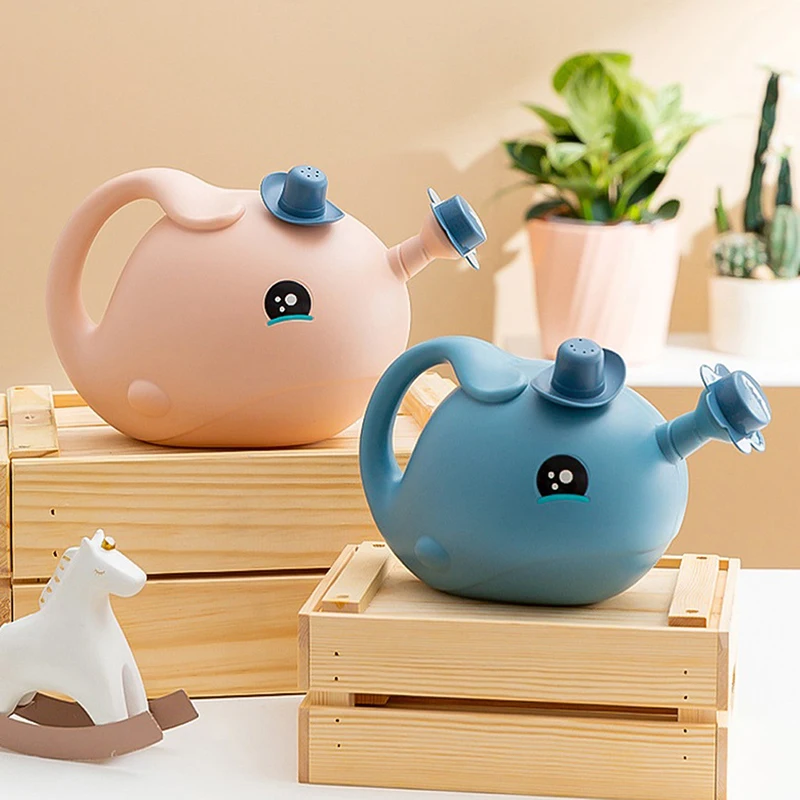 Whale Shaped Watering Can Pot Home Garden Flowers Tool Succulents Potted Gardening Water Bottle Plant Watering Kids Bath Toy