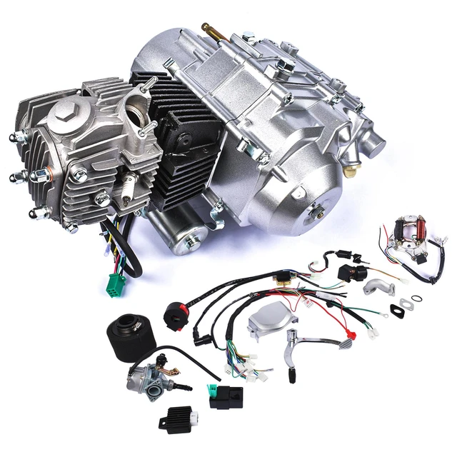 125cc Engine Motor Kit Semi Auto Electric Start 3+1 Reverse for ATV QUAD GO  KART