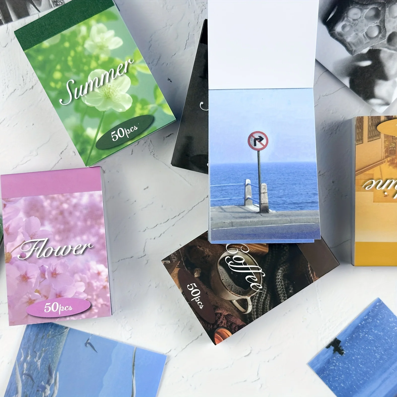 6 세트 300PCS 풍경 장식 스티커 핸드북 일기 저널 플래너에 대 한 Scrapbooking 재료 DIY Art Craft