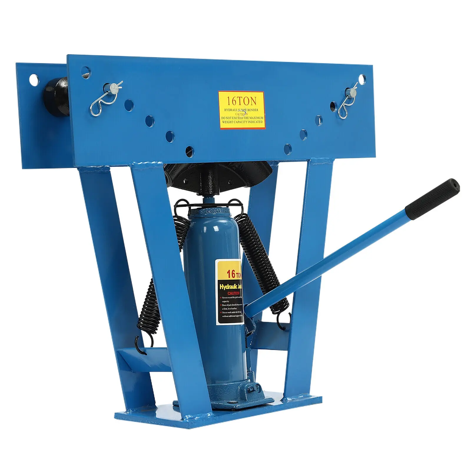 Hydraulic Pipe Tube Bender Tool Manual Heavy-Duty Pipe Bending Machine 16T Red