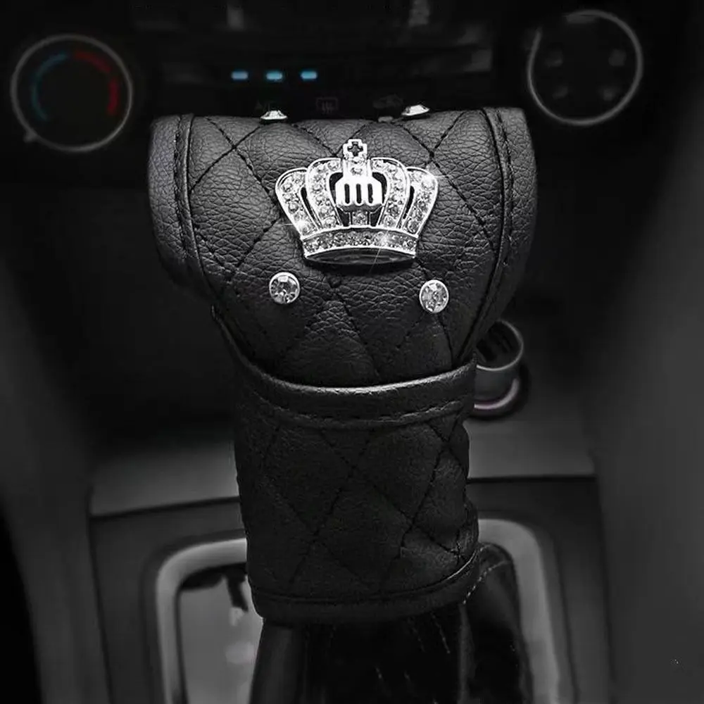 Mode Frauen PU Leder Auto Lenkrad Abdeckung Diamant Schwarz Rosa Auto Rad Abdeckungen Fällen für Dame Mädchen Auto Zubehör – Detail 5