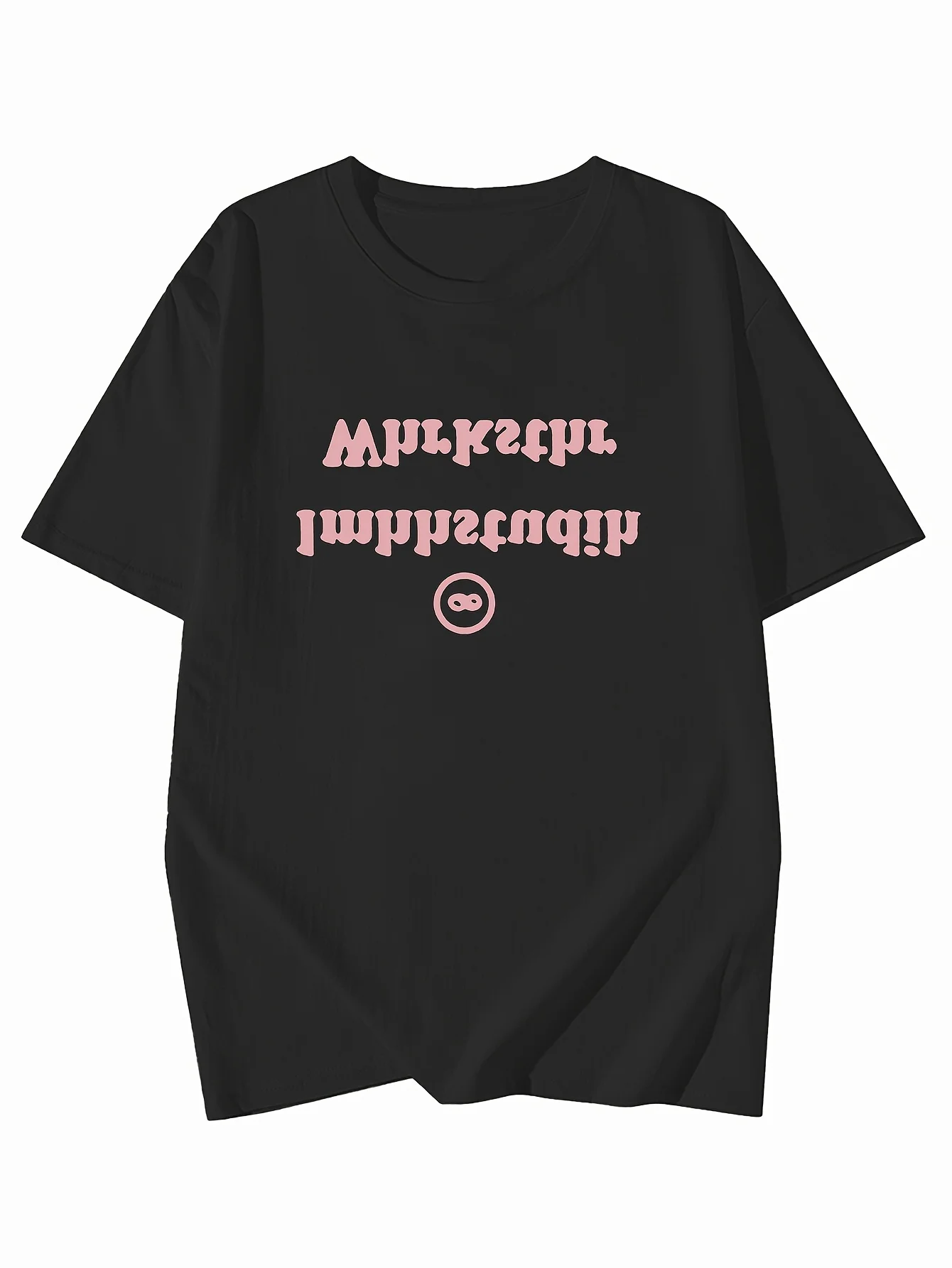 

Letter Print Casual T-shirt, Crew Neck Short Sleeve Loose Top For Spring & Summer, Women's Clothing