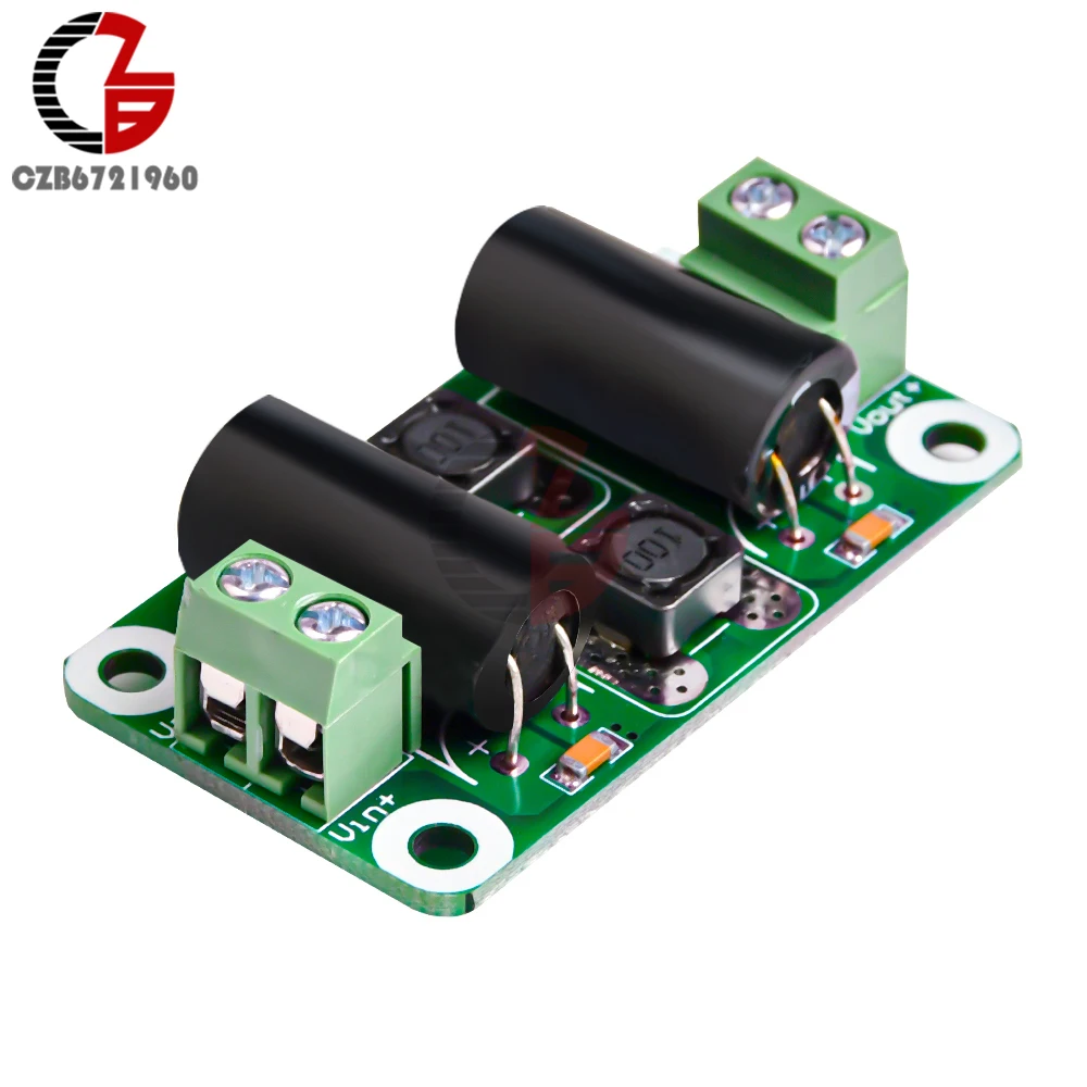 DC 0-50V 25V 전원 필터 보드, 2A 3A 4A 클래스 D 전력 증폭기 모듈 간섭 억제 보드 EMI 억제 보드 DIY