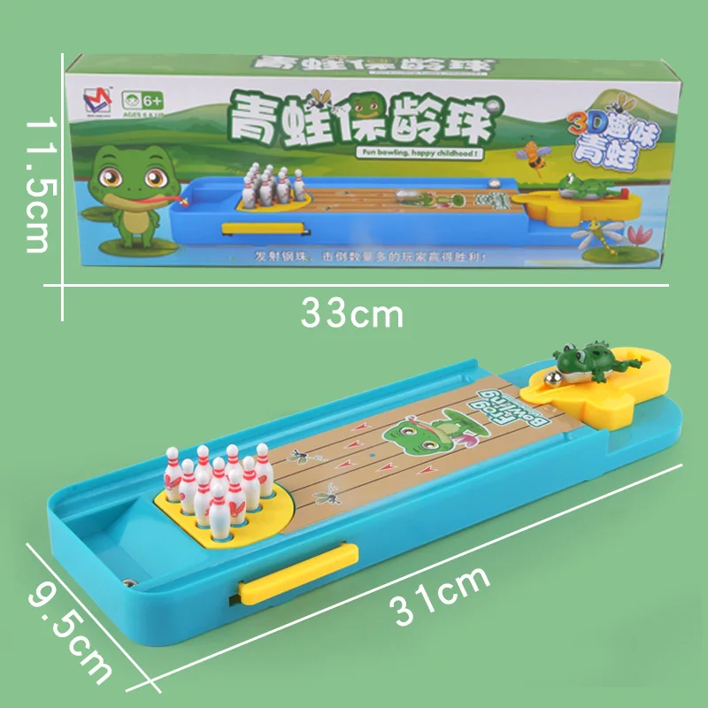 Mini Desktop Bowling Game Toy Funny Indoor Parent-Child Interactive Table Sports Game Toy Bowling Educational Gift For Kids