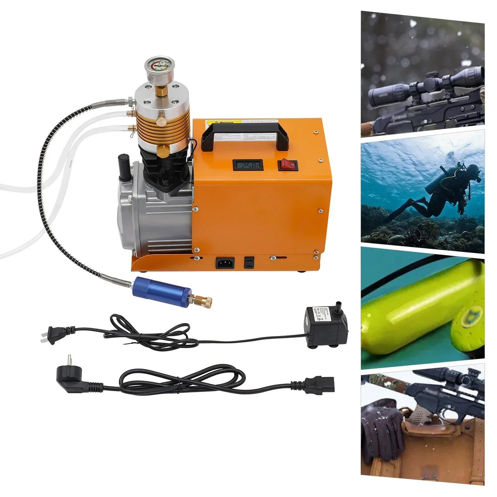 30 MPA Hochdruck-elektrische Luftpumpe, 1,8 kW Motor, 100 l/min, PCP-Luftkompressorpumpe für die Druckbeaufschlagung von Pipeline-Testgeräten ﻿ – Detail 4