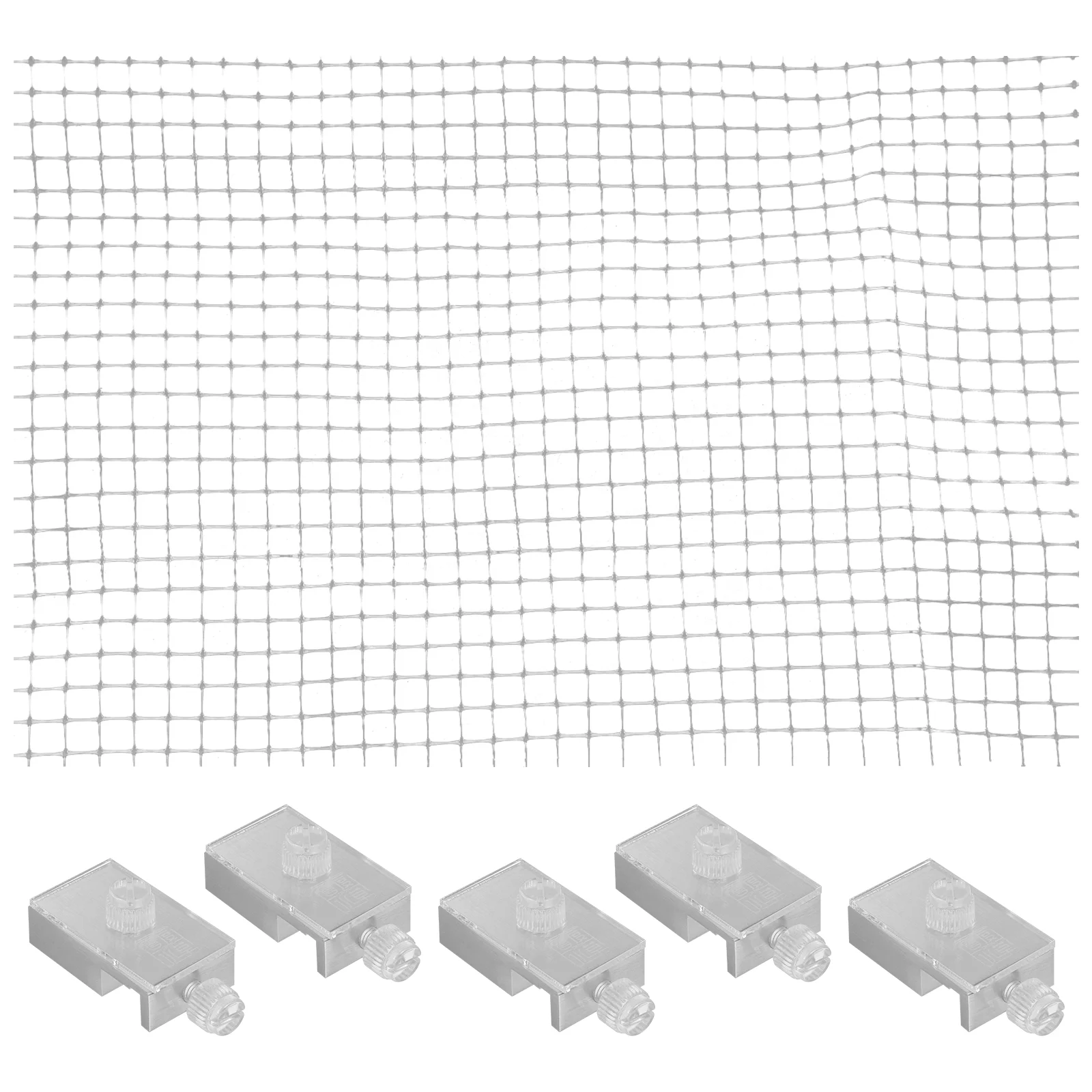 Aquarium Mesh Lid Anti jump Size Adjustable Fish Tank Netting Cover Practical Breathable Invisible Escape Proof