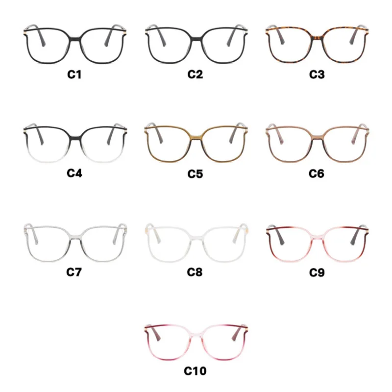 Anti Blue Light Female Glasses Frames Ladies Square Optical Eyeglasses Frames Women\'s Fashion Eyewear Unisex