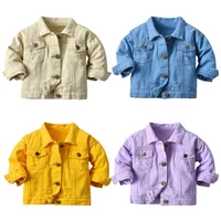 Veste en Denim Décontractée à Manches sulfpour Garçon et Fille, Manteau d'Extérieur Déchiré, Vêtements d'Automne et d'Hiver, de Printemps, pour Enfant de 1 à 7 ans 1