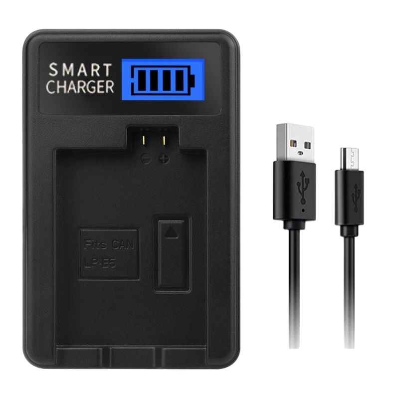 

Battery LCD Screen, Fast USB Charging for Canon 448F
