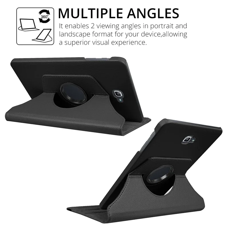 Versatile 360° Rotating Tablet Case - Durable Protective Cover with Adjustable Viewing Angles