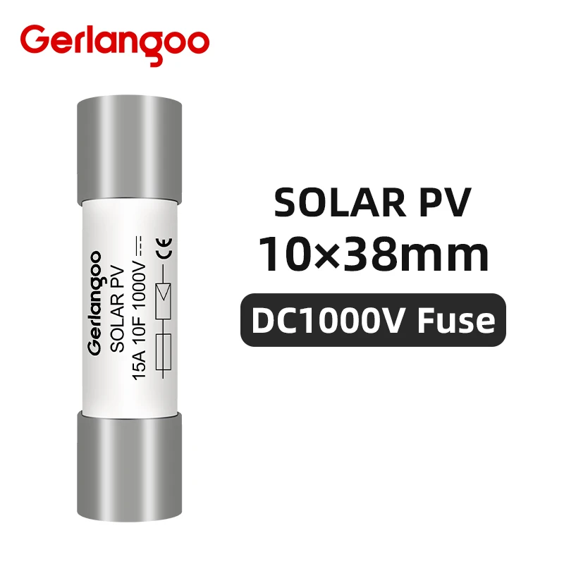 DC Fuse Holder 2P Parallel 10*38mm High Voltage Solar PV 1000V 6A-32A Base Photovoltaic System Protection One Set