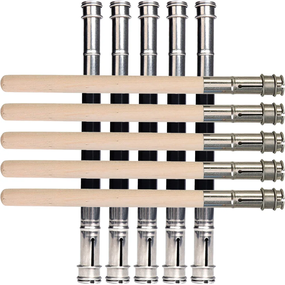 

Wooden Pencil Extenders Adjustable Art Pencil Lengthener Pencil Extender Holder Metal Handle Colored Pencils Crayon School