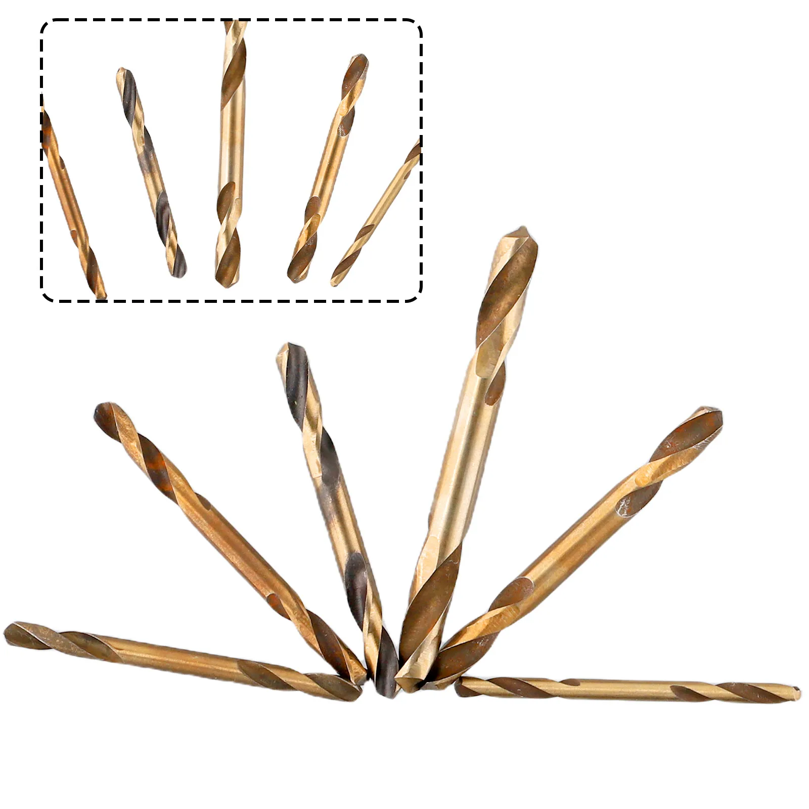 

6pcs HSS Double-headed Auger Drill Bits For Metal Stainless Steel Wood Drilling Power Tool Double Ended Drill Bits