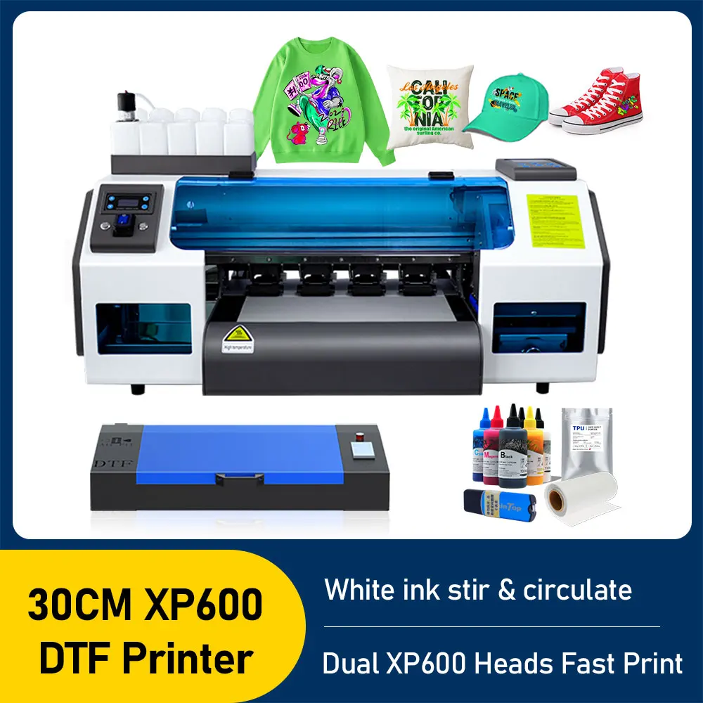 DTF Printer A3 For Epson XP600 DTF Conversion Kit DTF Transfer Printer for  All Fabrics with Roll Feeder DTF Printing Machine A3