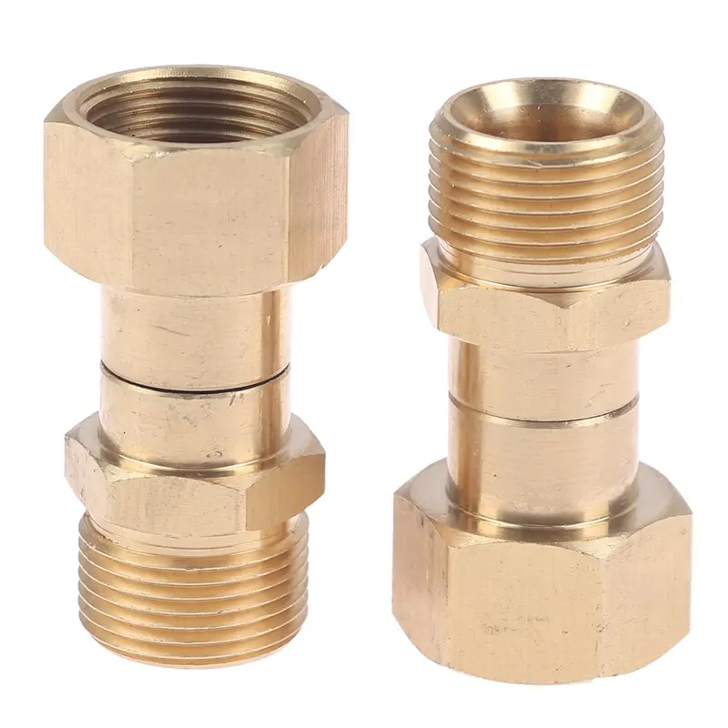 Pressure Washer Hose Adapter 1PC 360 Degree Rotation Hose Sprayer Connector Brass High Pressure M22 14mm Thread Washer Swivel Joint Connector Hose Fitting garden hose expandable water hose water hose expandable hose pressure washer hose adapter