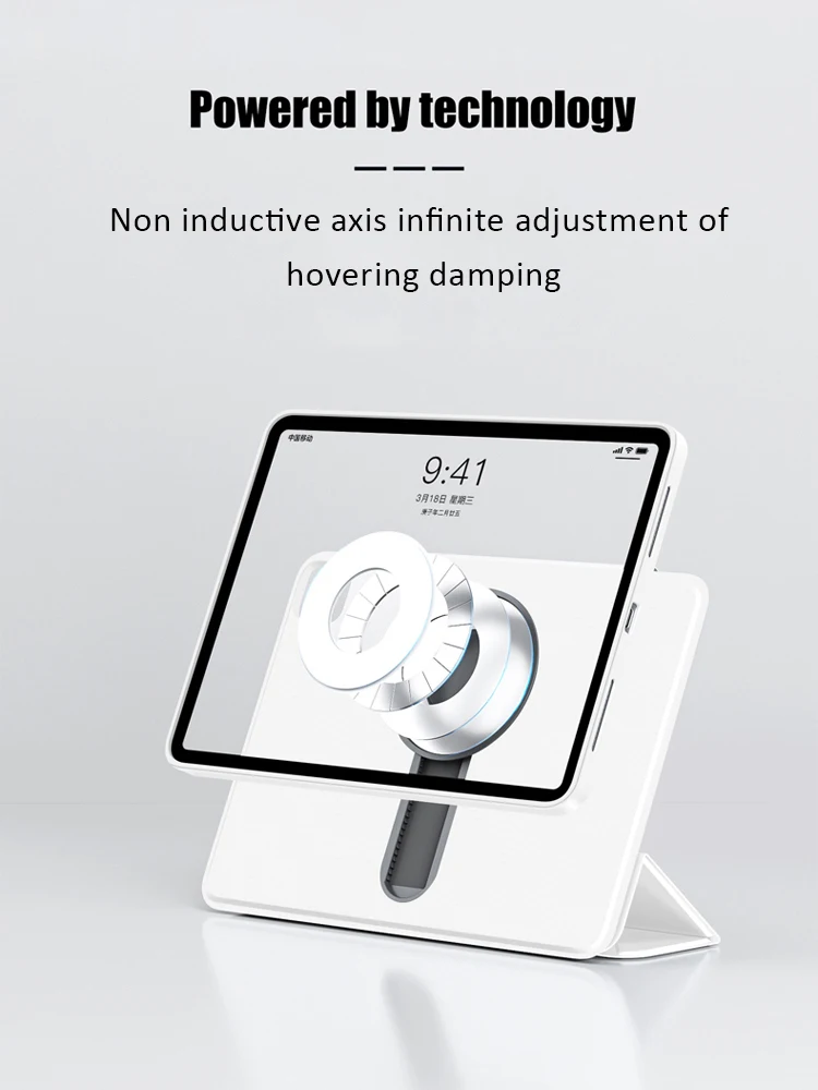 Destacável Tampa Traseira Magnética 360 ° Rotating Cover 10.2 Ipad 9th 8th 7th Geração Ipad Air 10.9 10th Gen Pro 11 m4 - Imagem 5