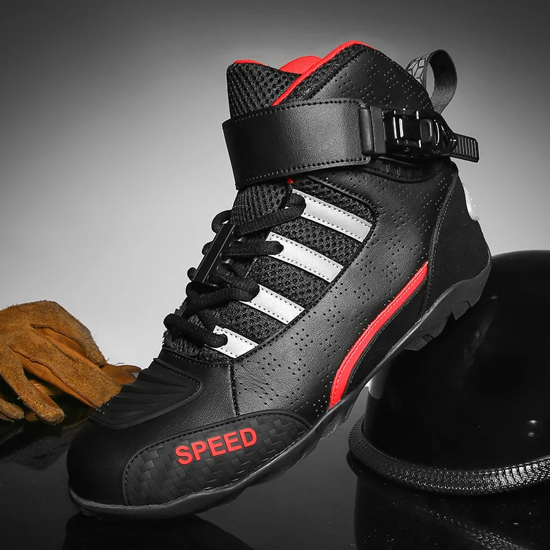 Motorcycle Shoes Large-sized Cycling Sports Shoes Men's Cycling Sports Four Seasons Flat Travel Equipment Motorcycle Shoes Mens Shoes