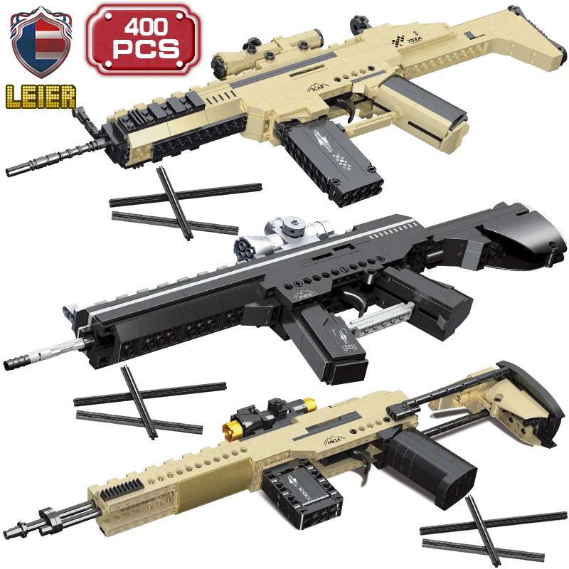 

M416 технический строительный блок, креаторная АВТОМАТИЧЕСКАЯ ВИНТОВКА, сборка кирпичей, военные игры, игрушки для мальчиков, подарки для взрослых