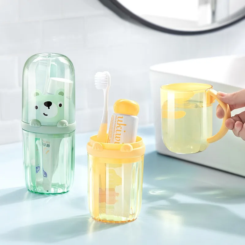 Travel Mouthwash Cup, Brushing Cup, Toothbrush, Toothpaste Storage