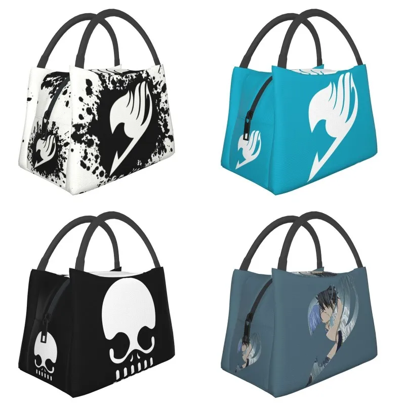 

Fairy Tail Thermal Insulated Lunch Bag Japanese Anime Manga Resuable Lunch Tote for Outdoor Camping Travel Storage Meal Food Box