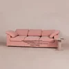 Nordic Wabi Sabi medieval style linen fabric sofa for three or four people, removable and washable living room furniture 4