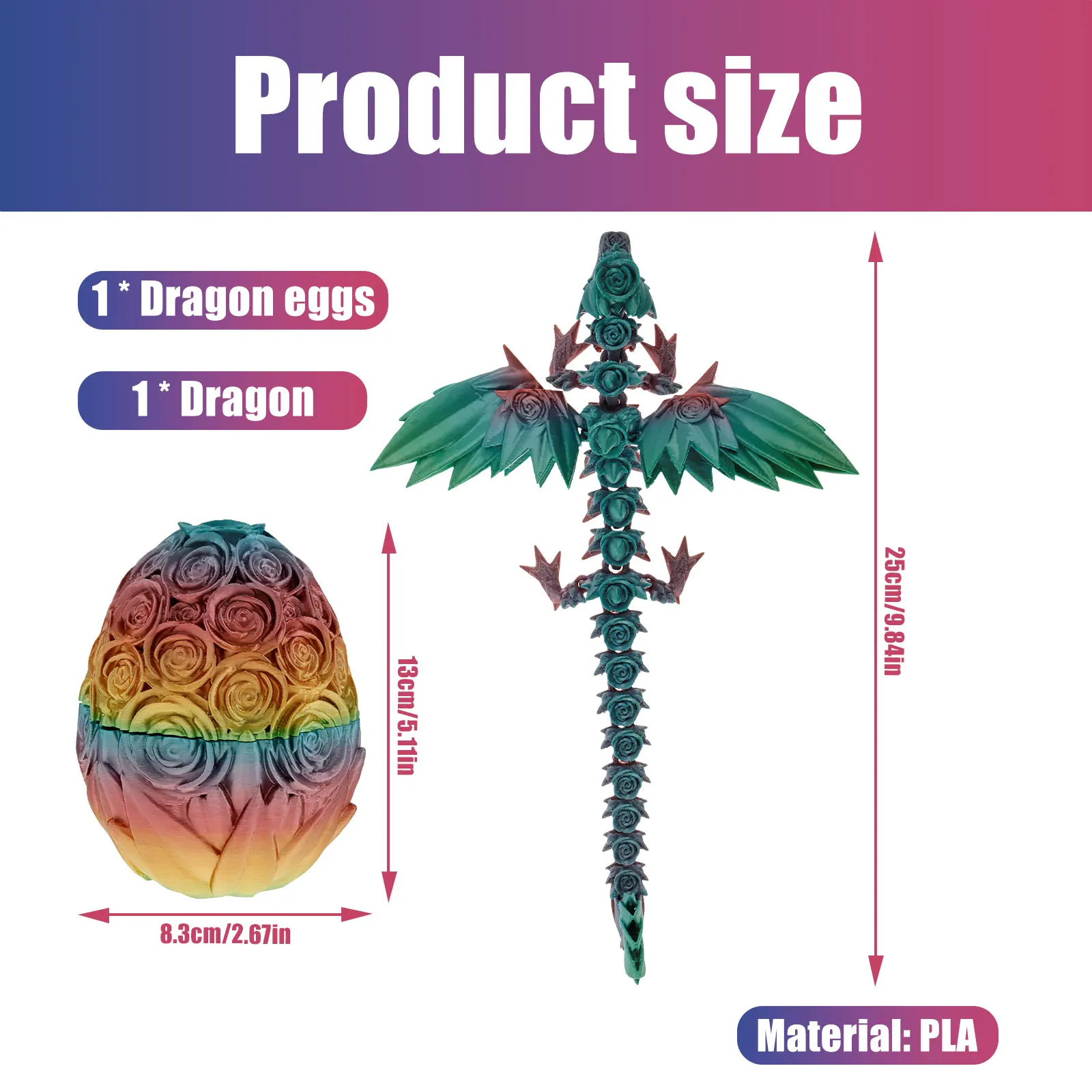 Oeufs De Dragon Aquarium Dragon Articulé Imprimé 3D Avec Œuf - Figurine Réaliste 30cm - Décoration Bureau/Fantasy (Vert Laser) Cdiscount Oeuf De Dragon