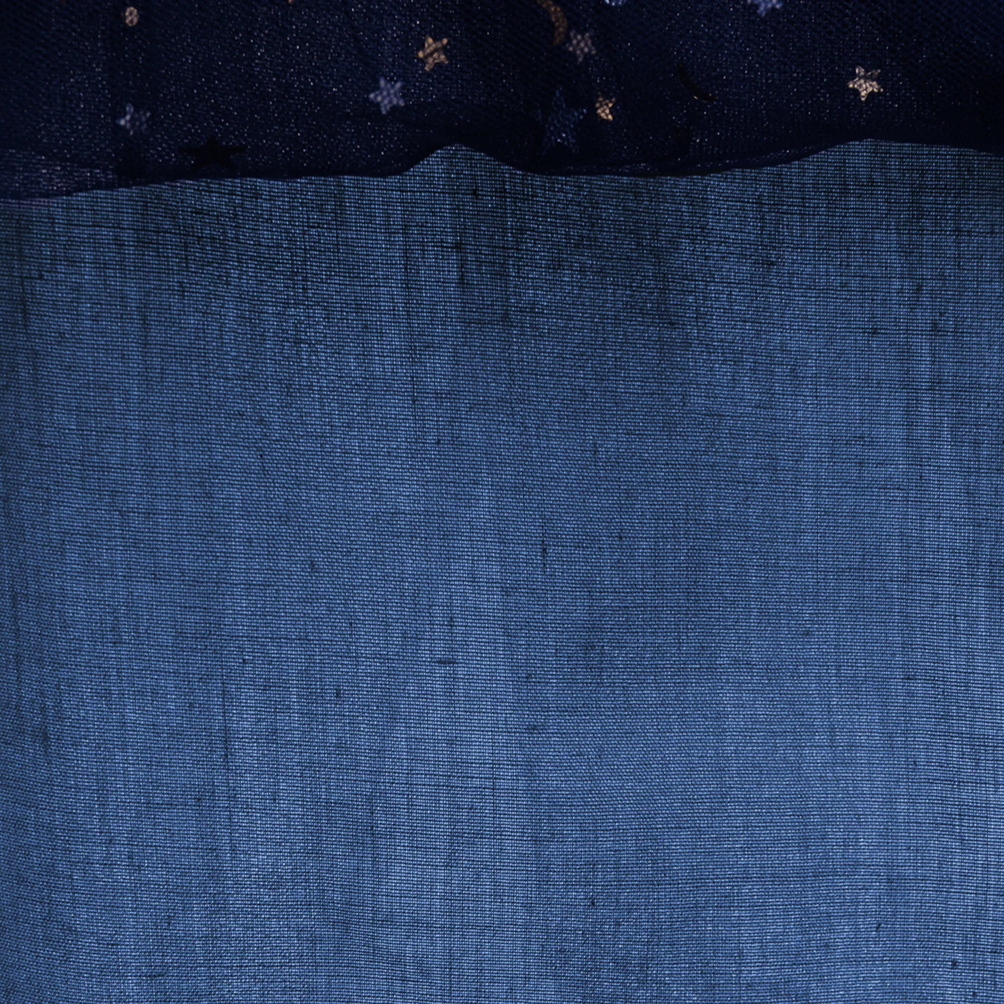 Blaues Kleid für Mädchen, Alltagskleid, mit Stern verziertes Netzkleid, geeignet für Geburtstagsfeiern, Jubiläum – Detail 10