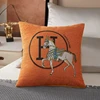 Croker Horse 45cm Throw Pillow Cushion Covers Pack Of 1 Pcs Luxury Horse Embroidery Modern Style Couch Sofa Pillow Covers 6