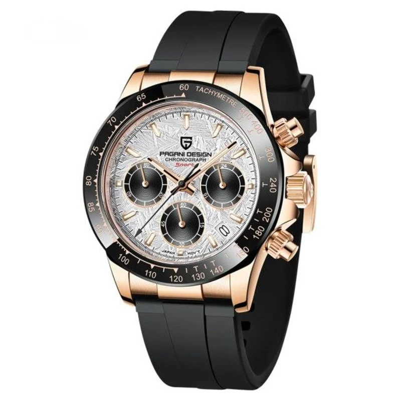 PAGANI DESIGN Luxury Quartz Watch Three Eyes Date Night Glow Waterproof 100M Business Leisure Simple Watch For Men Reloj Hombre