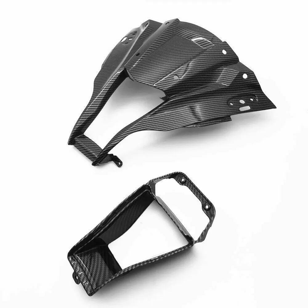 

Motorcycle Accessories Hydro Dipped Carbon Fiber Finish Upper & Inter Front Center Nose Dash Fairing For NINJA ZX10R 2011-2015