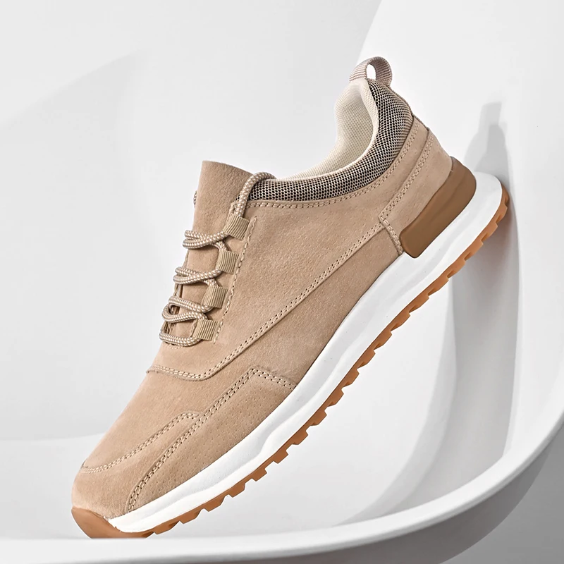 Retro Lambskin First-Layer Moral Low-Top Sports Men's Casual Shoes main image 1
