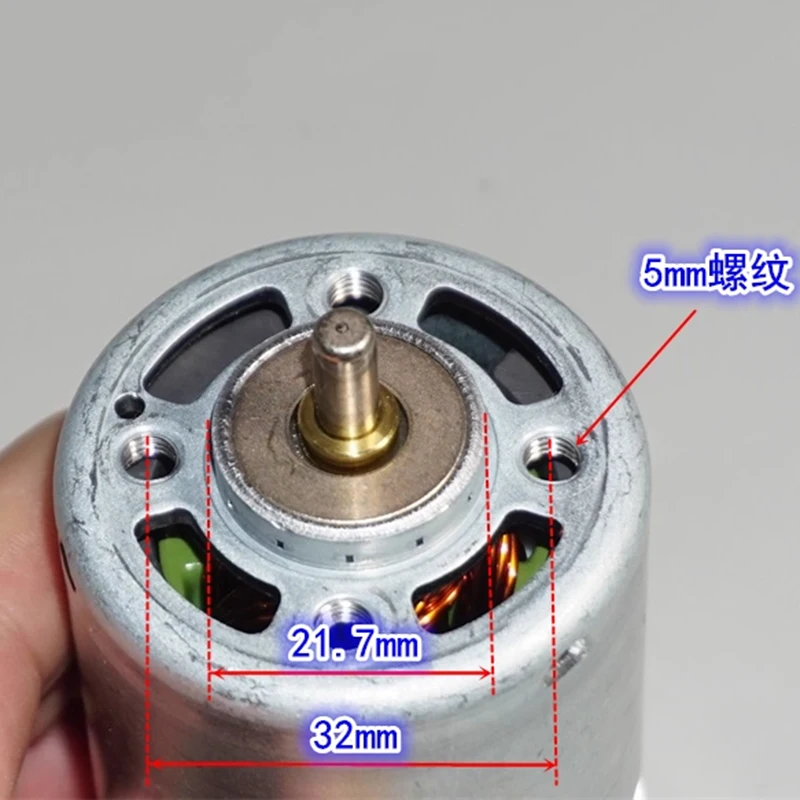 MABUCHI RT-8B7WA-A011 48mm RS-887 고속 전력 전기 모터 DC 12V 14.4V 18V 18000RPM 전면 볼 베어링 5mm 샤프트 포함