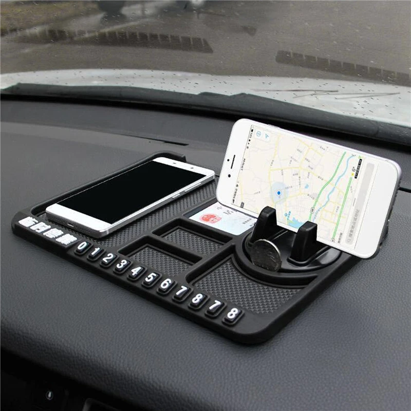 Car Non Slip Mat Car Dashboard Mat Non Slip Dash Mat Dash Adhesive Holder Dashboard Phone Holder Dash Phone Holder Multifunctional Car Anti-Slip Mat Non Slip Sticky Car Phone Holder Anti Slide Dash Phone Mount Silicone Dashboard Pad Mat