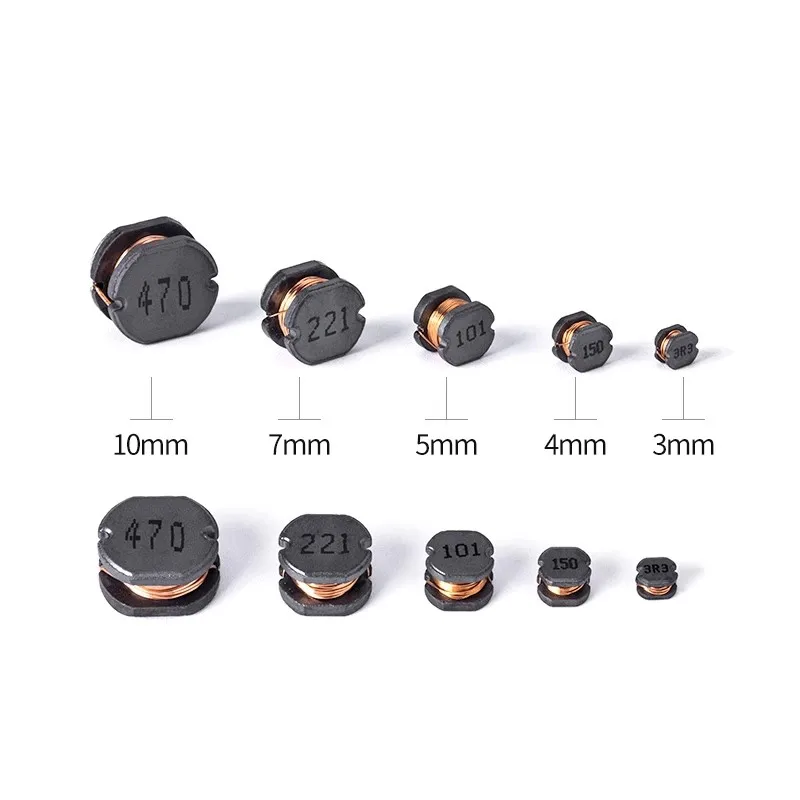 10pcs SMD Power Inductor CD32 CD43 CD54 CD75 CD105 2.2uH 3.3uH 4.7uH 6.8uH 10uH 100uH 150UH 220UH 330UH 470UH 680UH Inductance