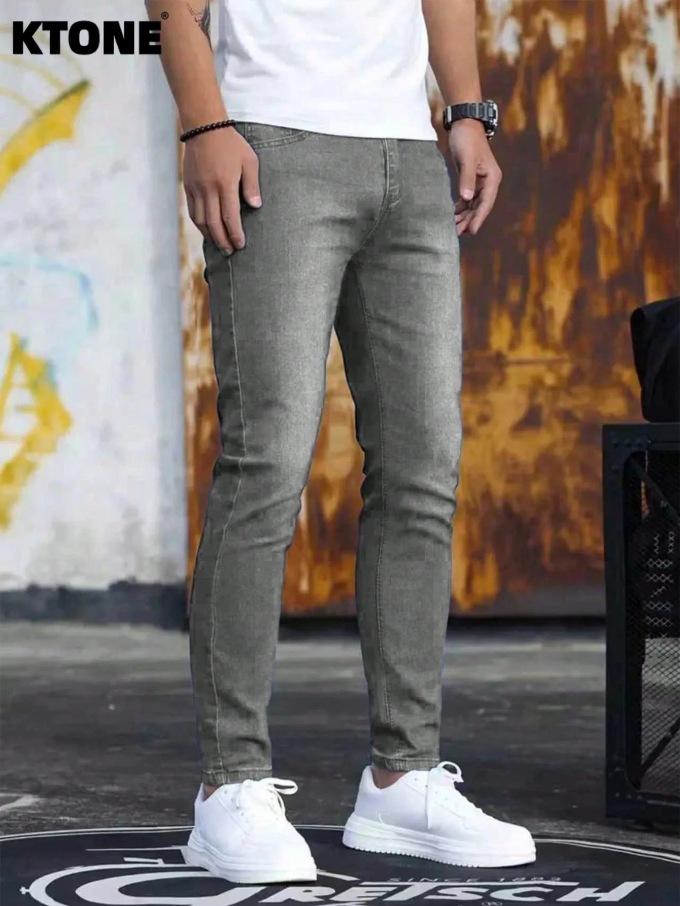 Stylish Men's Jeans Pant For Man Original Y2K Drip Fashion Slim Denim ...