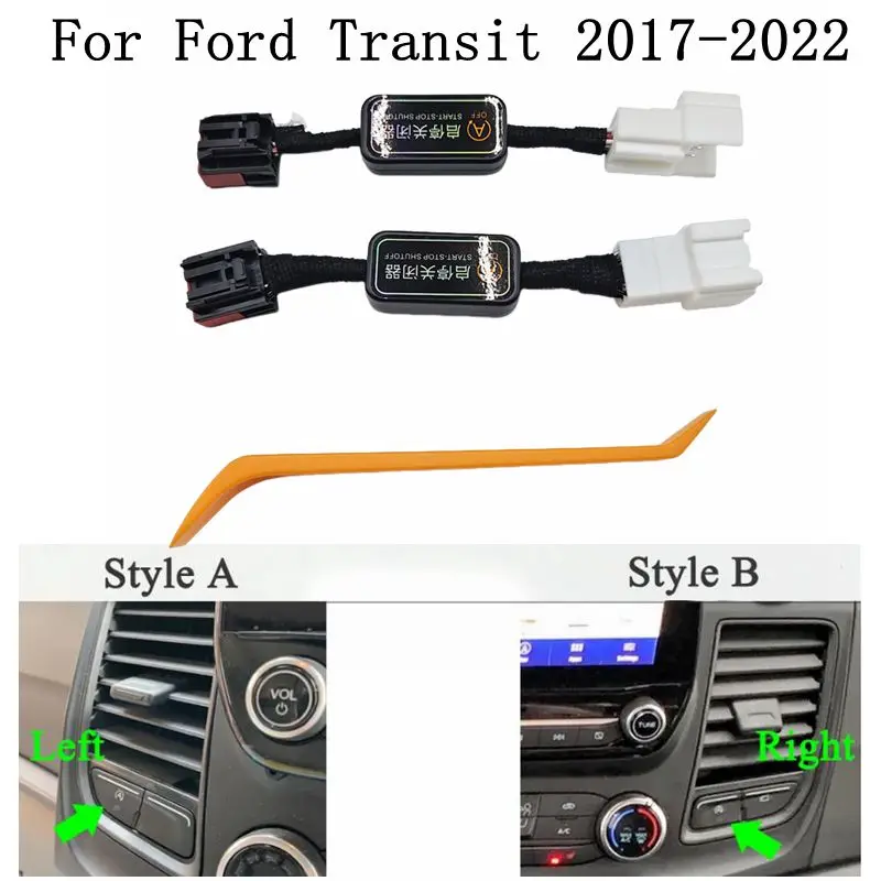 Car Auto Stop Start Disable Eliminator Engine System Off Canceller Closer Device Control Plug Cable For Ford Transit 2017-2022