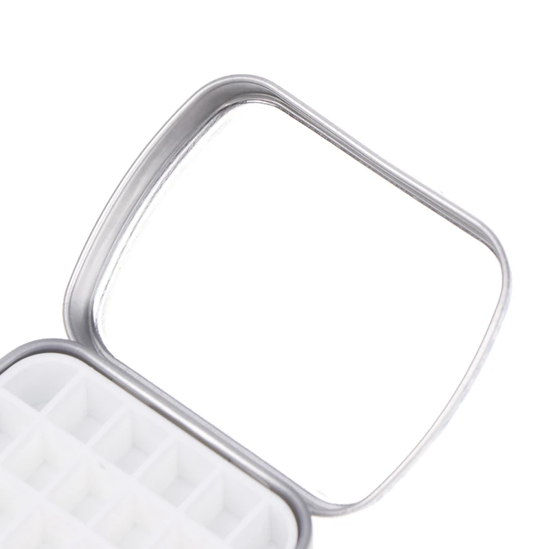 Portable Empty Watercolor Tin Box 24 Grids Mini Watercolor Paint Palette Travel Painting Paint Tray Art Supplies paint tray color palette watercolor palette