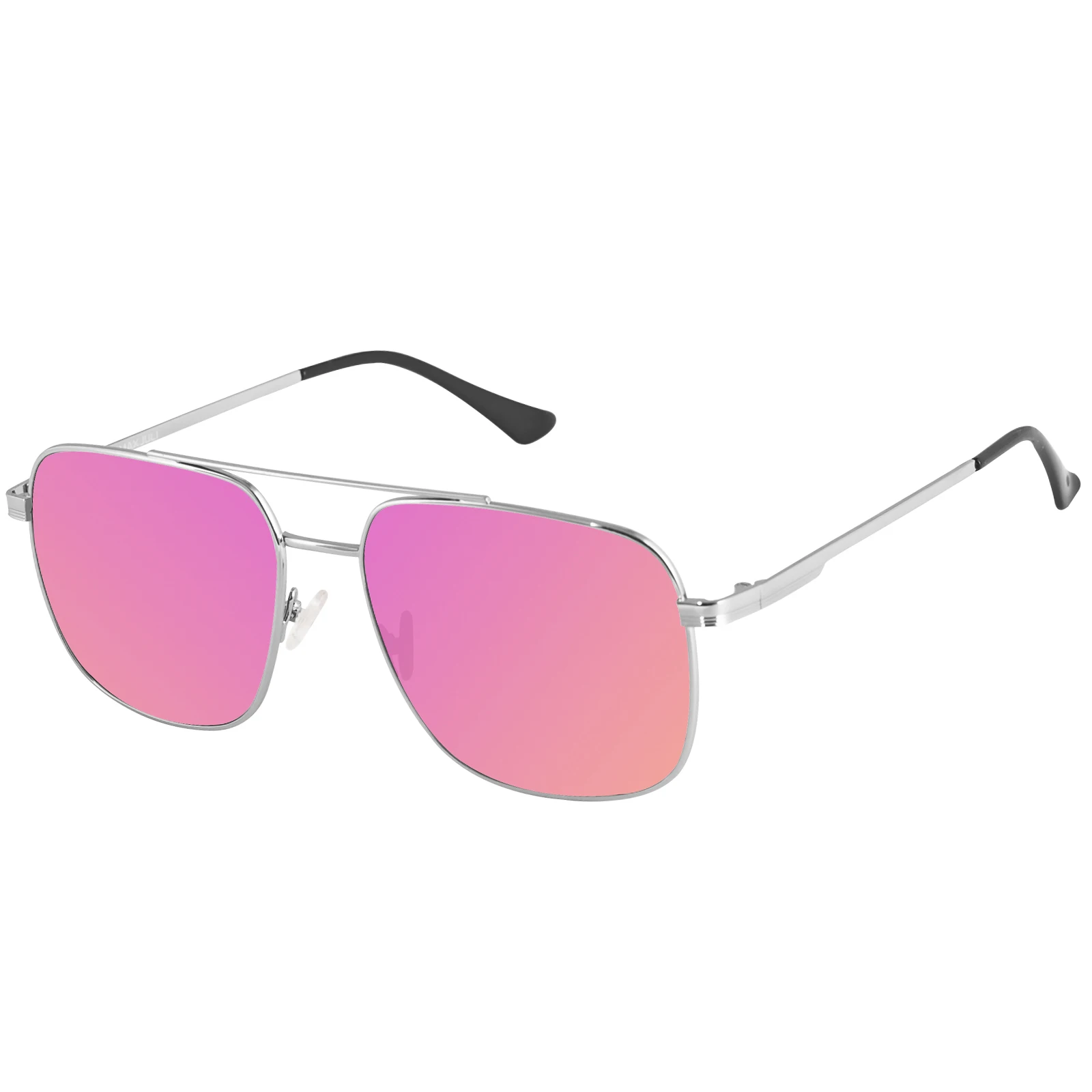 MAXJULI Polarized Aviator Sunglasses - Oversized Frame For Big Heads, UV400 Protection, Gunmetal/G15