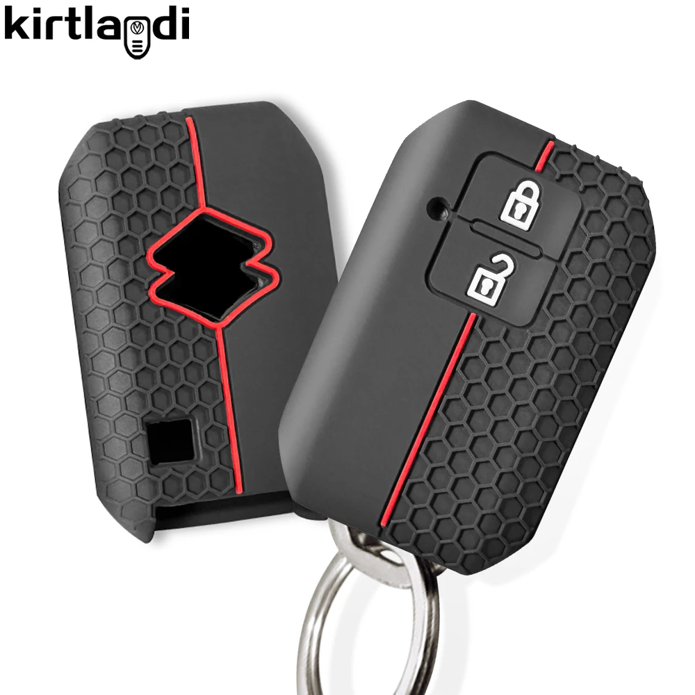 For Suzuki Baleno Swift Sport XI7 Ertiga Vitara Ignis Jimney XL7 Silicone Car Key Caps Case Cover Holder