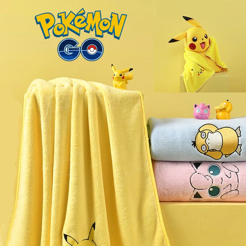 Op de een of andere manier venster uitrusting 2Pcs Pokemon Pikachu Badhanddoek Combinatie Handdoek Jongen Meisje Puur  Katoen Baden Gezicht Wateropname Non Verlies Anime Handdoek| | - AliExpress