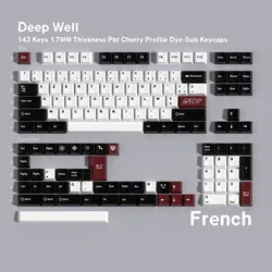 Multilingual Cherry Profile PBT Keycap Set - ISO Enter & Extended Spacebar (French)