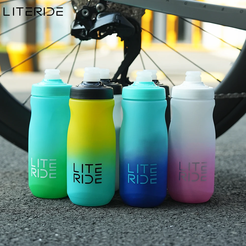 LITERIDE Bicycle Water Bottle 610/710ML PP Sports Cup Cycling Kettle Outdoor Camping Hiking Squeeze Bike Cup view 5