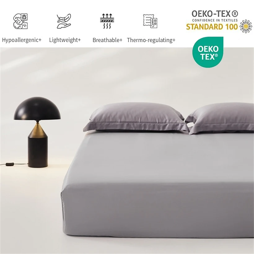 Smooth Mulberry Silk Fitted Sheet High End 100% Silk Mattress Cover with Elastic Bands for Single Double Queen King Bed 160/200 4