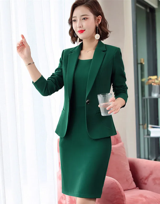 de dos piezas para mujer, uniforme de trabajo de negocios, conjunto profesional de oficina, moda femenina, 2023 _ - AliExpress Mobile